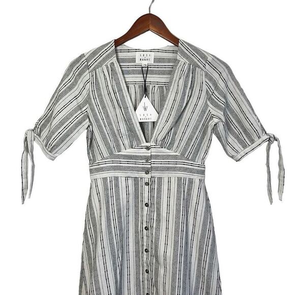 Lost + Wander Gypsy Button Front Midi Dress Small NWT - Picture 3 of 11